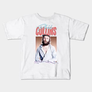 Phil Collins / Vintage Style Aesthetic Fan Art Design Kids T-Shirt